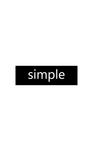 [LINE着せ替え] It's Simple.の画像1