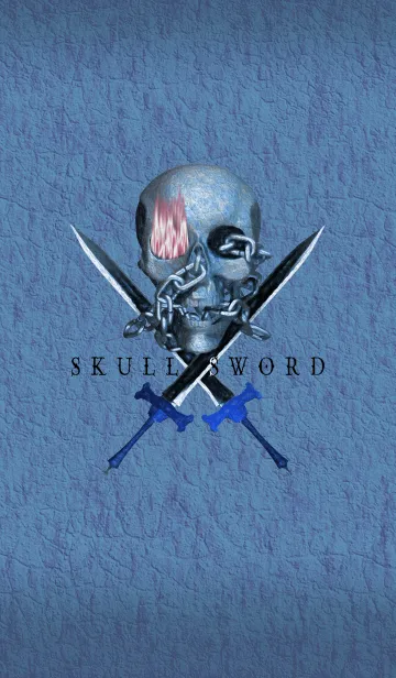 [LINE着せ替え] SKULL SWORD <BLUE>の画像1