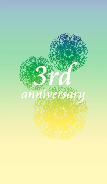 [LINE着せ替え] 3rd anniversaryの画像1