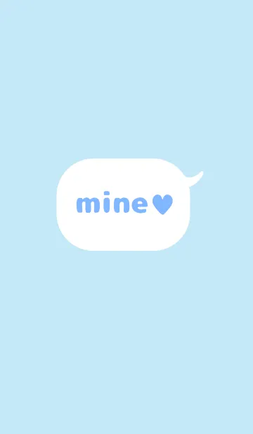 [LINE着せ替え] mine ♥ blue .の画像1