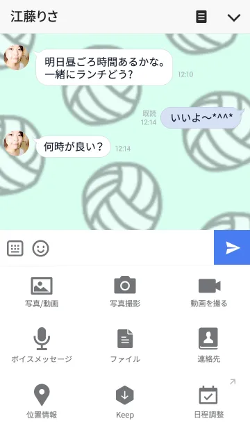 [LINE着せ替え] バレーボール好きなあなたへ。の画像4