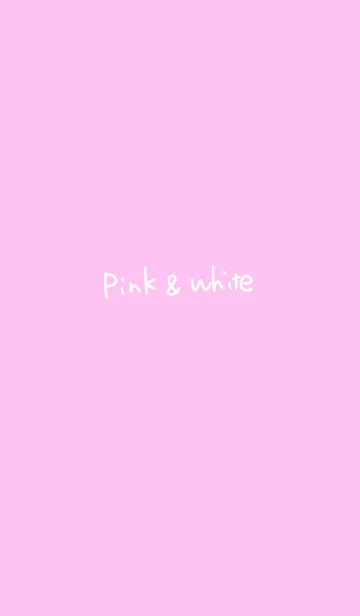 [LINE着せ替え] Pink＆Whiteの画像1