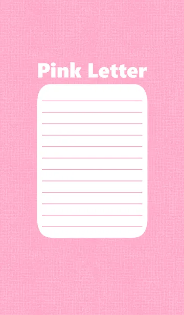 [LINE着せ替え] Pink letterの画像1