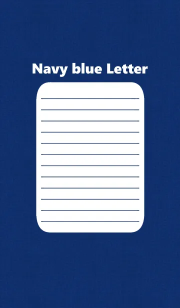 [LINE着せ替え] navy blue letterの画像1