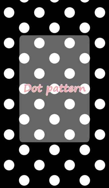 [LINE着せ替え] Dot Pattern Black and Whiteの画像1