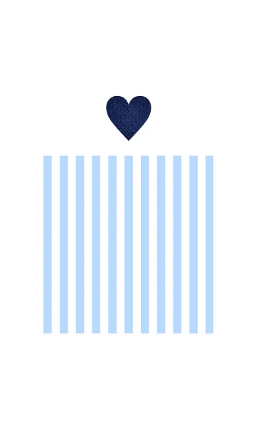 [LINE着せ替え] Light blue stripes ＆ Denimの画像1