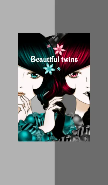 [LINE着せ替え] Beautiful twinsの画像1