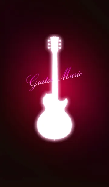 [LINE着せ替え] Guitar Music PINKの画像1