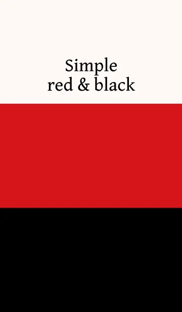 [LINE着せ替え] Simple red ＆ black.の画像1