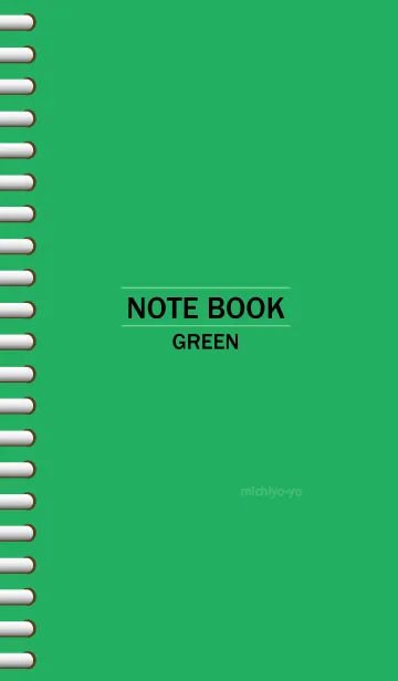 [LINE着せ替え] NOTEBOOK-GREEN-の画像1