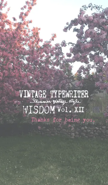 [LINE着せ替え] VINTAGE TYPEWRITER WISDOM Vol. XIIの画像1