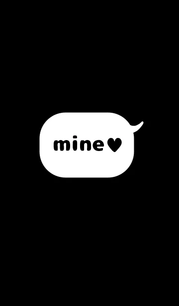 [LINE着せ替え] mine ♥ black .の画像1