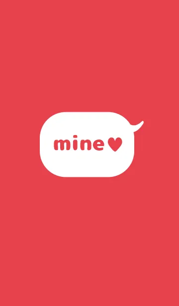 [LINE着せ替え] mine ♥ redの画像1