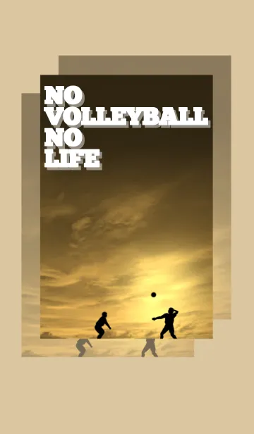 [LINE着せ替え] No Volleyball No Lifeの画像1