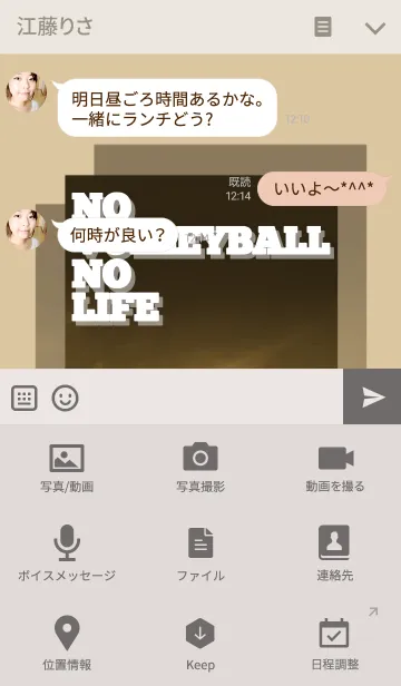 [LINE着せ替え] No Volleyball No Lifeの画像4