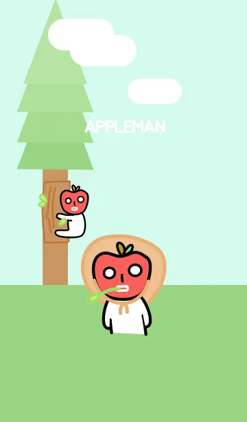 [LINE着せ替え] appleman greenの画像1