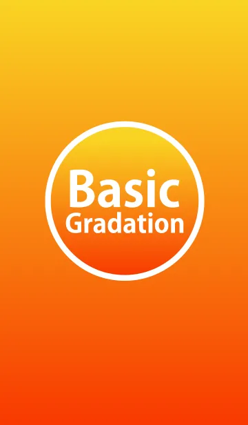 [LINE着せ替え] Basic Gradation Orangeの画像1