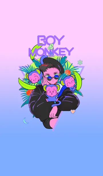 [LINE着せ替え] BOY＆MONKEYの画像1