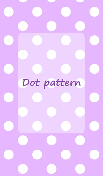 [LINE着せ替え] Dot pattern purple and whiteの画像1