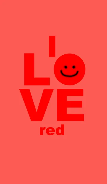 [LINE着せ替え] LOVE red color 2の画像1