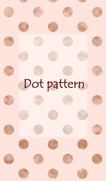 [LINE着せ替え] Dot pattern pink and brownの画像1