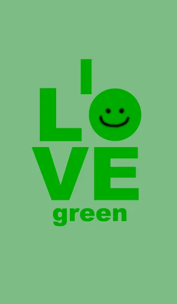 [LINE着せ替え] LOVE green color 2の画像1