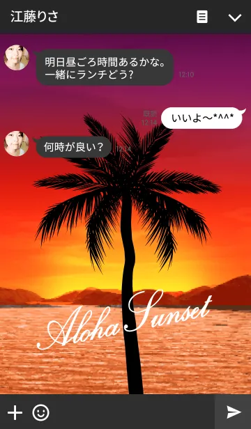 [LINE着せ替え] Aroha Sunset 12の画像3