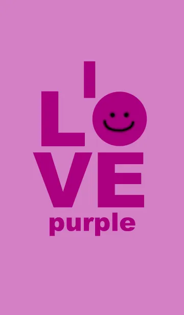 [LINE着せ替え] LOVE purple color 2の画像1