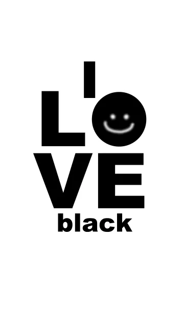 [LINE着せ替え] LOVE black color 2の画像1