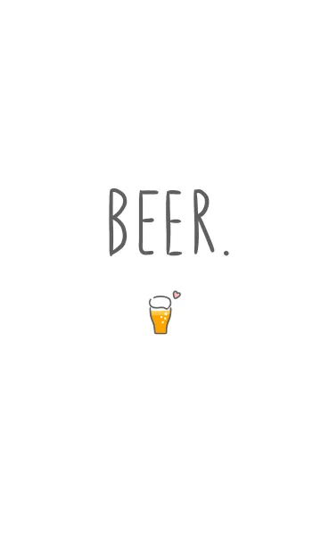 [LINE着せ替え] simple BEER.の画像1
