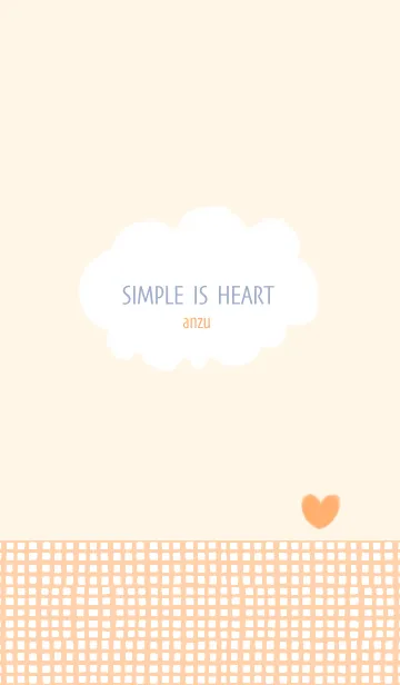 [LINE着せ替え] SIMPLE IS HEART anzuの画像1