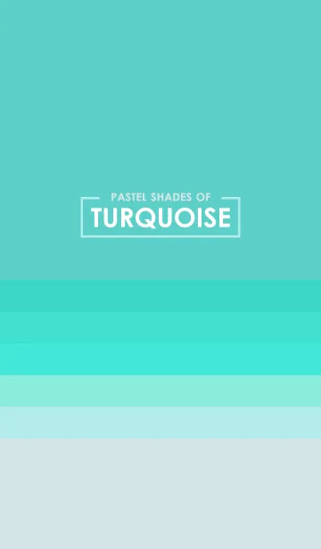 [LINE着せ替え] Pastel Shades of Turquoiseの画像1