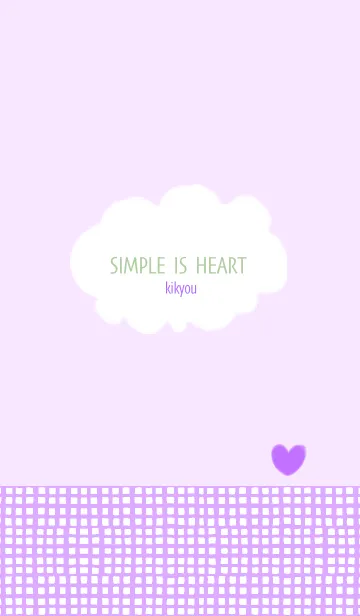 [LINE着せ替え] SIMPLE IS HEART kikyouの画像1