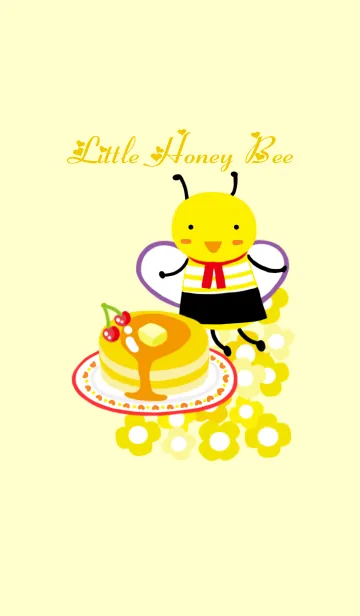 [LINE着せ替え] Little Honey Bee 菜の花畑の画像1