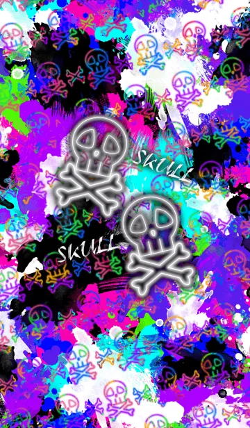 [LINE着せ替え] SKULL -Splash style vol.1-の画像1