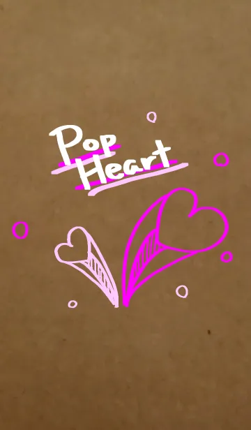 [LINE着せ替え] Craft Paper ～Pop Heart～の画像1