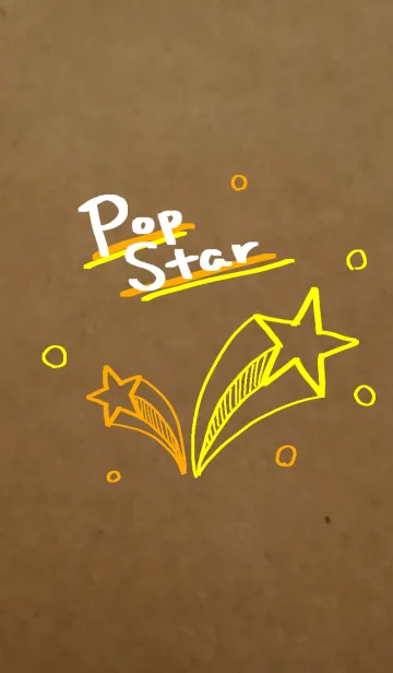 [LINE着せ替え] Craft Paper ～Pop Star～の画像1