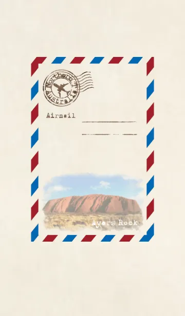 [LINE着せ替え] Airmail Northern.T Australia Ayers.R Verの画像1