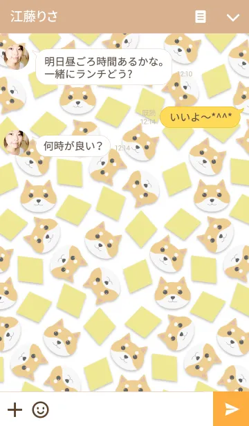 [LINE着せ替え] アニマルズ -Shiba Inu-の画像3