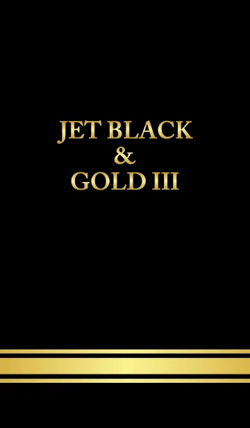 [LINE着せ替え] Jet Black ＆ Gold IIIの画像1