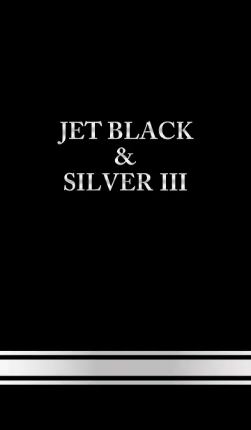 [LINE着せ替え] Jet Black ＆ Silver IIIの画像1