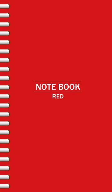 [LINE着せ替え] NOTEBOOK-RED-の画像1