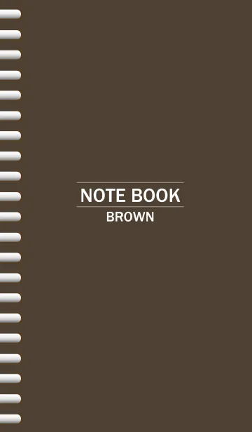 [LINE着せ替え] NOTEBOOK-BROWN-の画像1