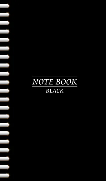 [LINE着せ替え] NOTEBOOK-BLACK-の画像1