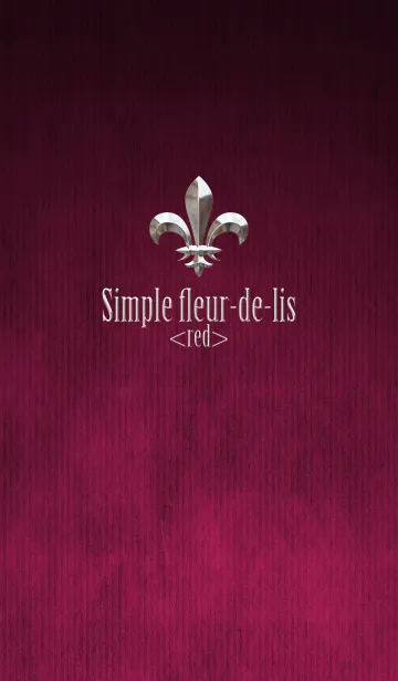 [LINE着せ替え] Simple fleur-de-lis <red>の画像1