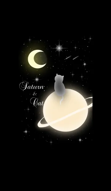 [LINE着せ替え] 土星と猫の画像1