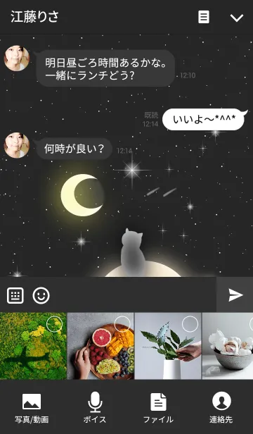 [LINE着せ替え] 土星と猫の画像4