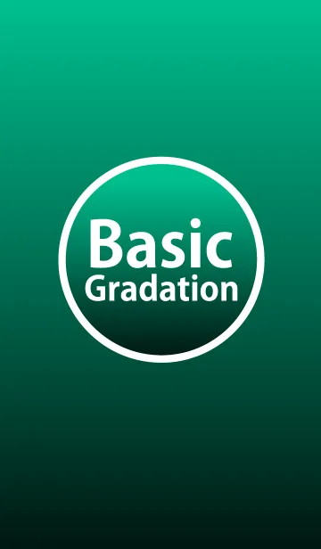 [LINE着せ替え] Basic Gradation Deep Greenの画像1