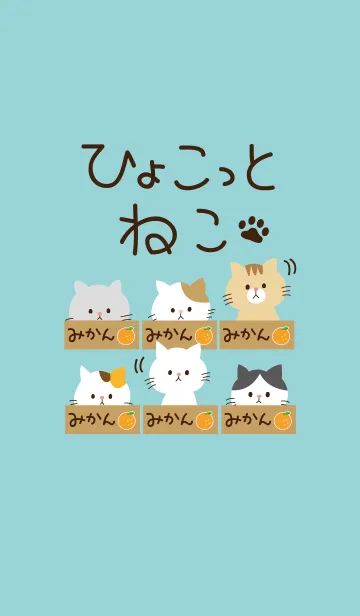 [LINE着せ替え] ひょこっとねこの画像1