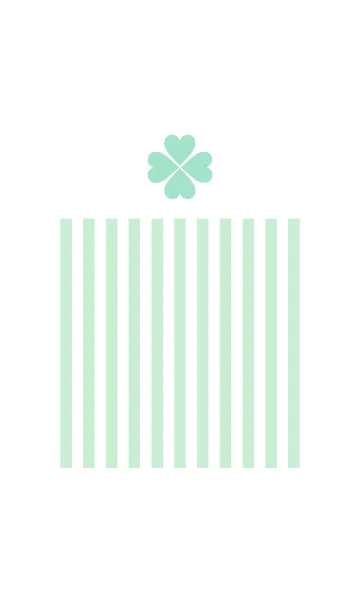 [LINE着せ替え] Green stripe ＆ clover.の画像1